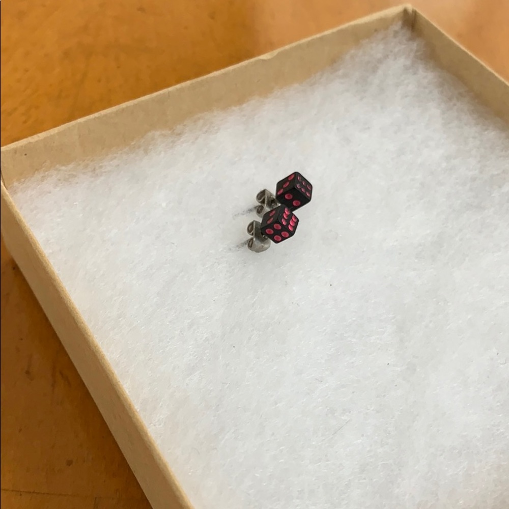 Dice earrings